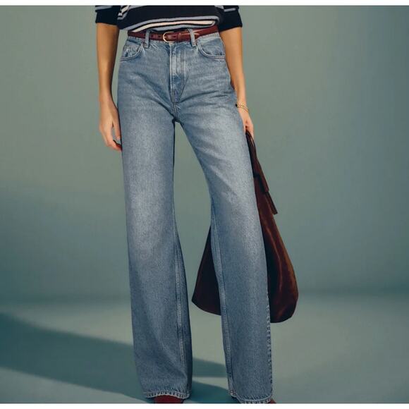 REFORMATION Cary High Rise Slouchy Wide Leg Jeans in Colorado Size 28 - Picture 2 of 8